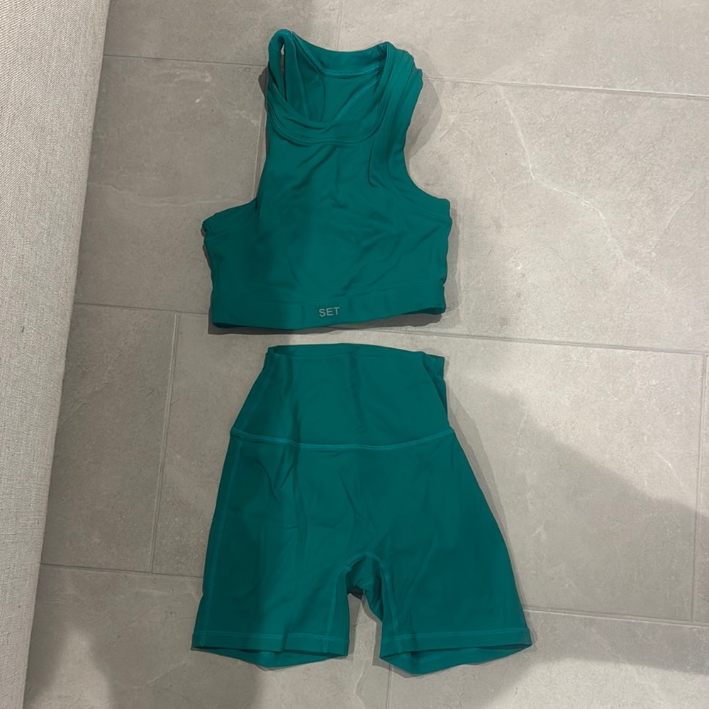 SET Active Teal Sportswear Ensemble